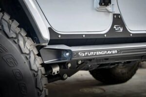 Wrangler JL Титано алюминиевые дизайнерские пороги с отделкой карбоном