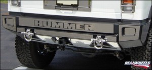Защита на задний бампер Hummer H2